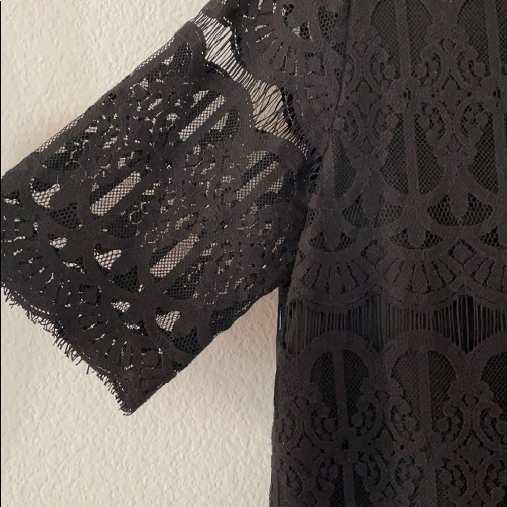 Black Lace Shift Dress - Picture 2 of 5